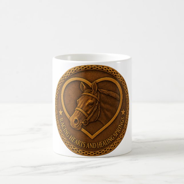 Coffee Mug Racing Hearts and Healing Springs  (Center)