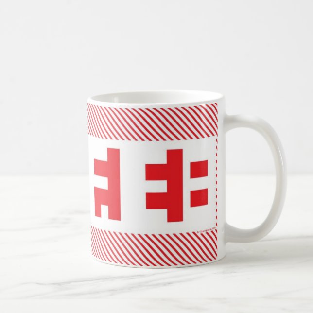 "COFFEE" Mug: red Coffee Mug (Right)