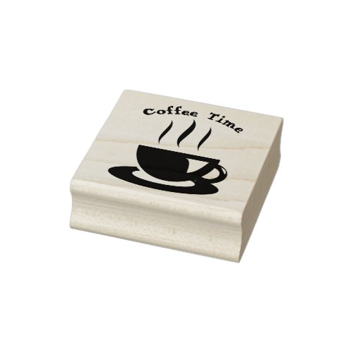Coffee Mug Rubber Stamp