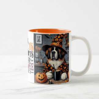 Coffee Mug Saint Bernard Halloween art