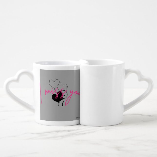 Coffee Mug Set "Love" (Front Nesting)