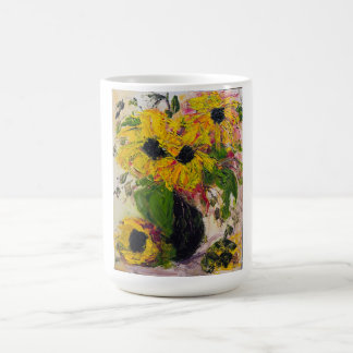 Coffee mug sunflowers