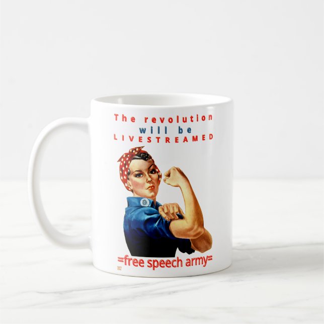 coffee mug  "THE REVOLUTION..." (Left)