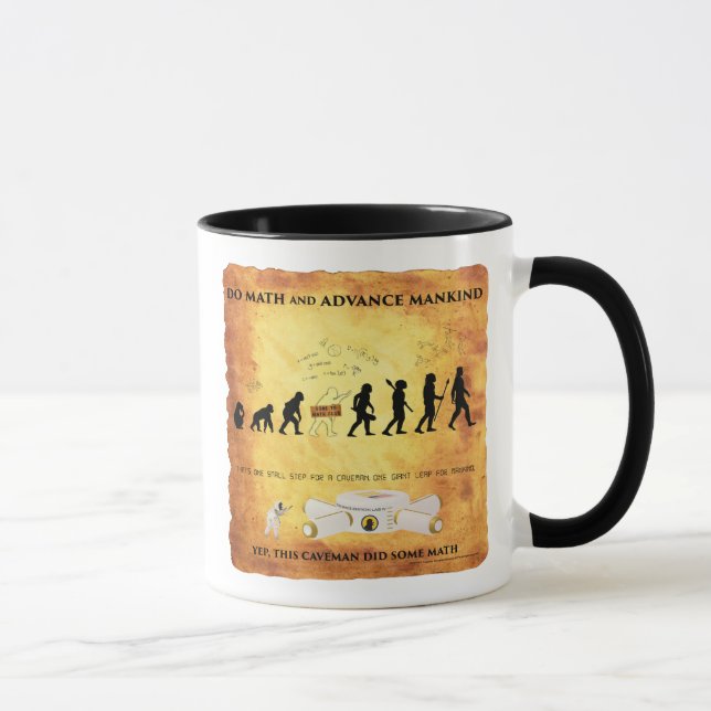Coffee Mug This Smart Caveman Does Math (Right)