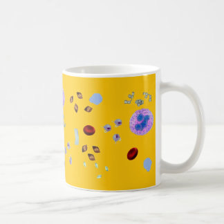 Coffee Mug-Urine Particulates (yellow background) Mug