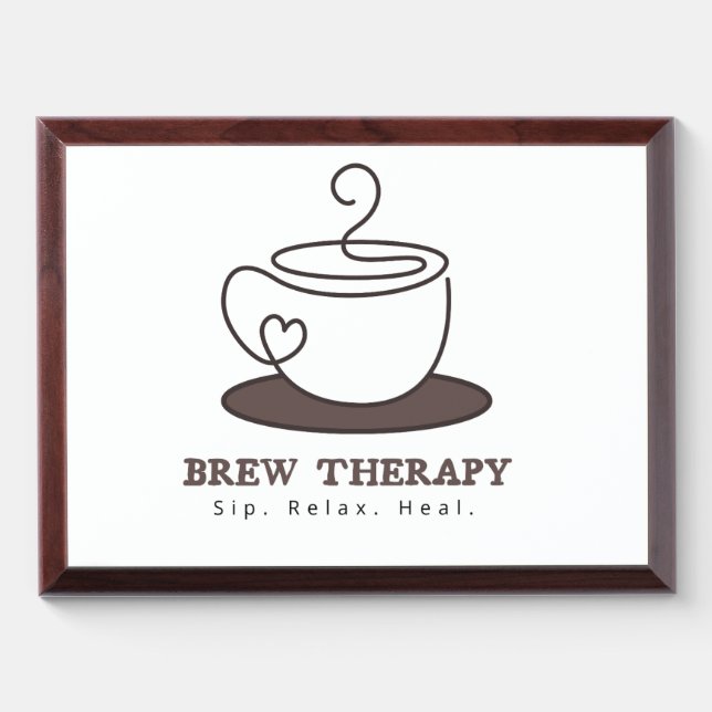 Coffee mug wall art  award plaque (Horizontal)
