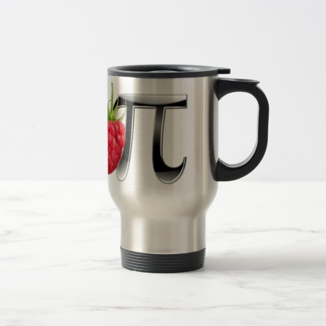 Coffee Mug with a Raspberry and Pi logo (Right)