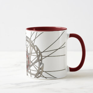 Coffee Mug with Bicycle Back Wheel