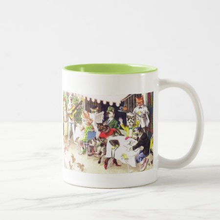 Coffee Mug With Cats And Dogs