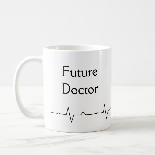 Coffee Mug with Future Doctor Text and an EKG