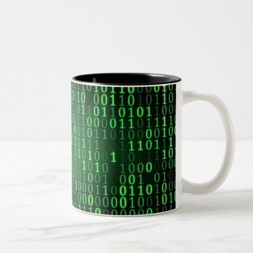 Coffee mug with Matrix design