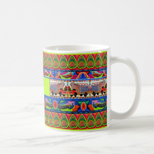 Coffee Mug with Name _ Inspired by Truck Art _ 2