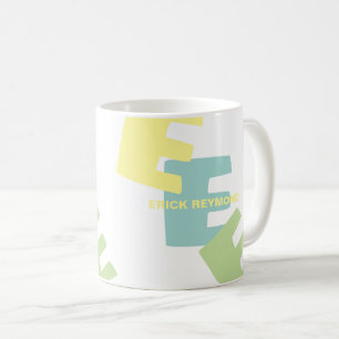 Coffee Mug with Name & Over-sized Initials