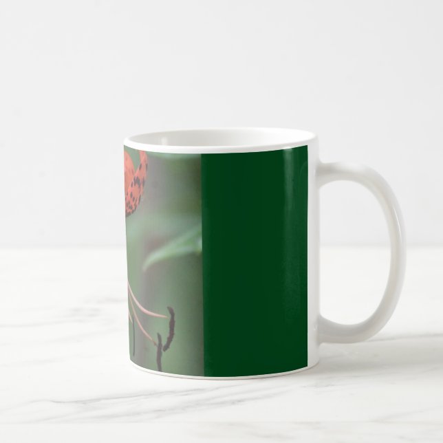 coffee mug with orange spotted lily (Right)