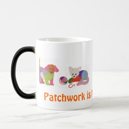 Coffee mug with Patchwork Pets