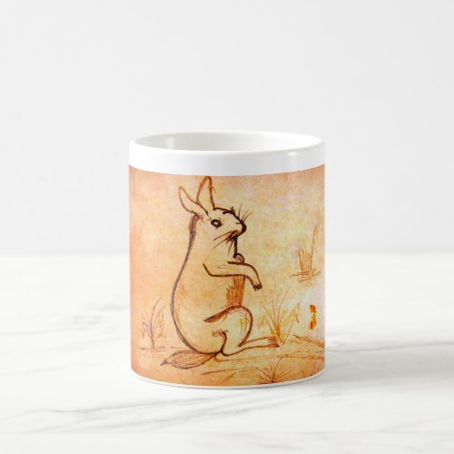 Coffee Mug with Rabbit in Desert for Animal Lovers