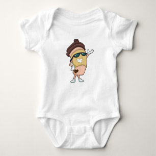Coffee mug with Sunglasses Baby Bodysuit