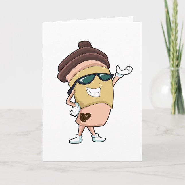 Coffee mug with Sunglasses Card (Front)