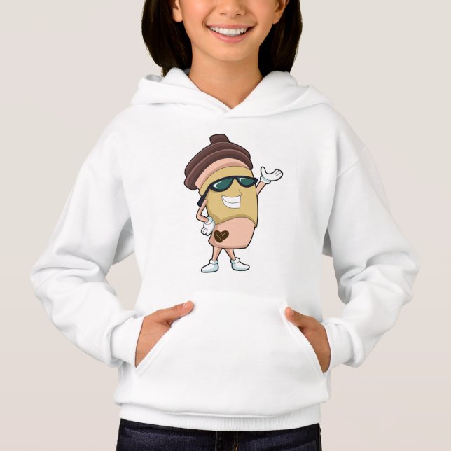 Coffee mug with Sunglasses Hoodie (Front)
