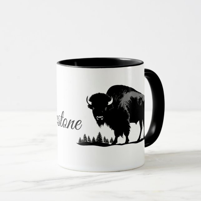 Coffee Mug-Yellowstone Buffalo Mug (Front Right)