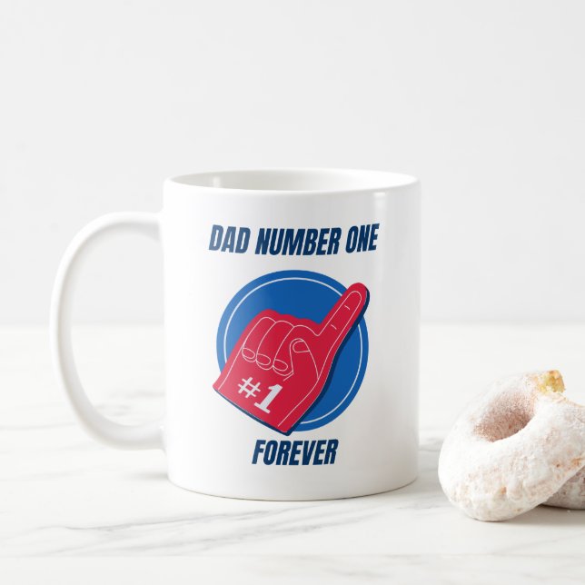 Coffee Mugs for  dad number one (With Donut)