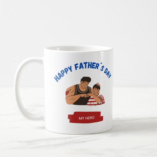 Coffee Mugs my hero dad (Left)