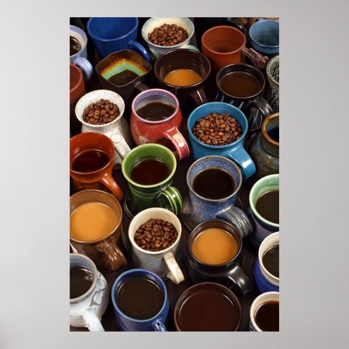coffee mugs poster