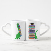 Coffee Mugs Set Busy Book Lover Couple