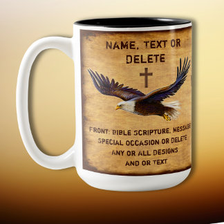 Coffee Mugs with Bible Verses. Majestic, Eagle Mug