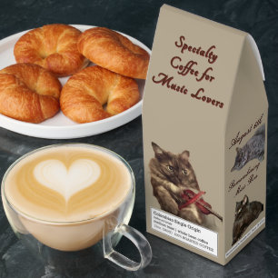 Coffee Music Cats by RoseWrites 