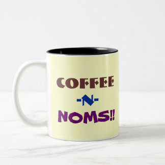 Coffee N Noms: Add Your Own Picture Two-Tone Coffee Mug
