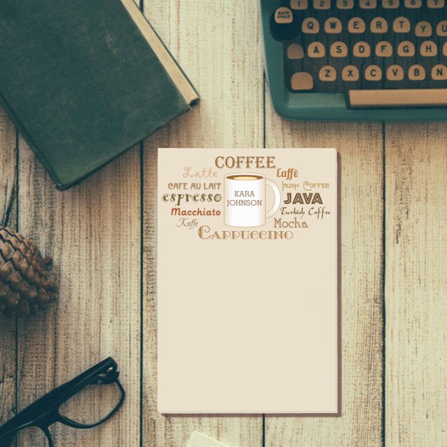 Coffee Names Personalized Tan Notes (Creator Uploaded)
