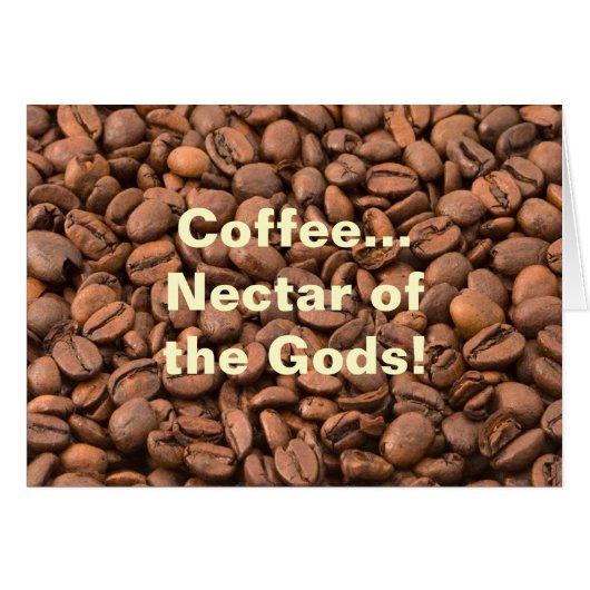 Coffee Nectar of  the Gods! Cards (Front Horizontal)