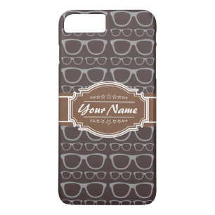 Coffee Nerd Hipster Glasses Personalized iPhone 8 Plus/7 Plus Case