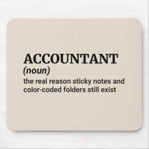 Coffee, Numbers & Jokes - Funny Accountant Mouse Pad
