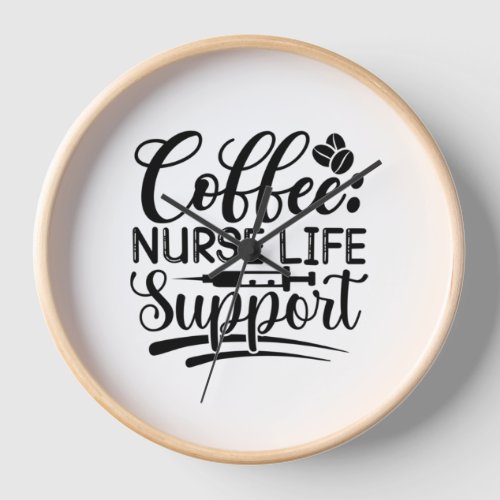 Coffee Nurse Life Support Clock