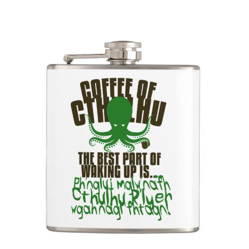 Coffee of Cthulhu for your Pocket Hip Flask