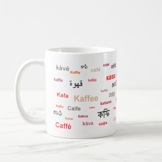 Coffee of the World Mug (in Red) (Left)