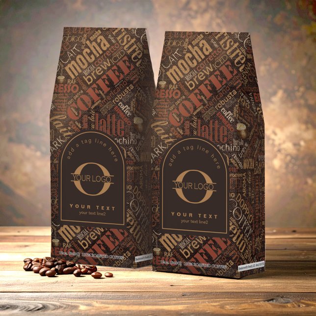 Coffee on Burlap Word Cloud Logo Chestnut ID283 (Creator Uploaded)