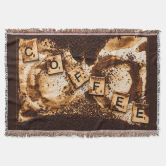 Coffee on Coffee Throw Blanket