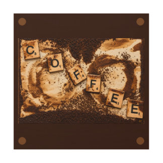 Coffee on Coffee Wood Wall Art