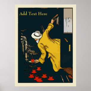 Coffee On The Go Vintage Espresso Sign