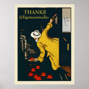 Coffee On The Go Vintage Espresso Sign