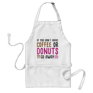 Coffee Or Donuts Adult Apron