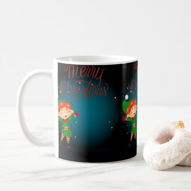 Coffee or tea cups, art gifts with the design of a coffee mug (With Donut)