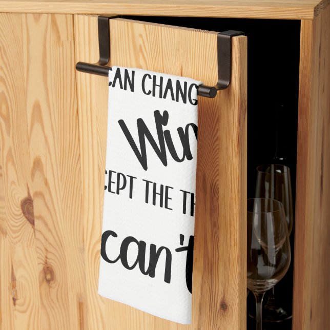  Coffee or Wine Quote  Kitchen Towel (Thirds Fold)