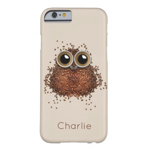 Coffee Owl custom name phone cases