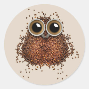 Coffee Owl stickers