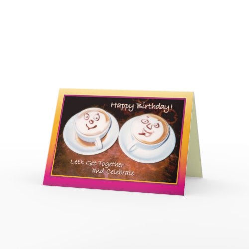 Coffee Pals - Happy Birthday Card card