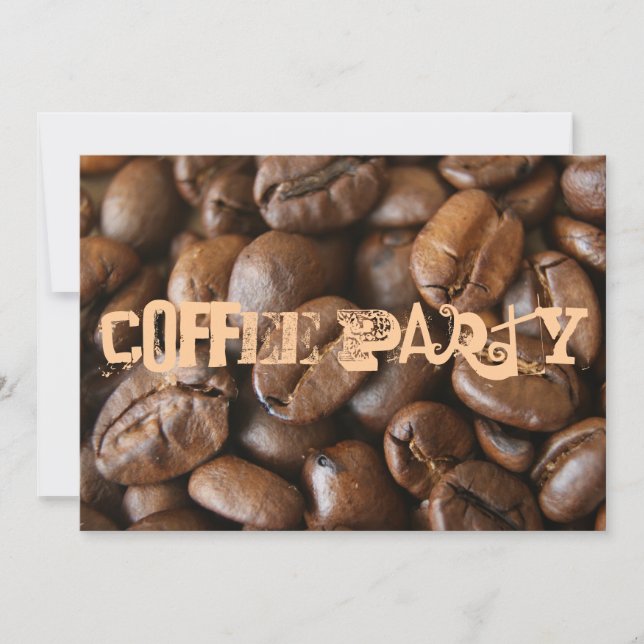 Coffee party invitation (Front)